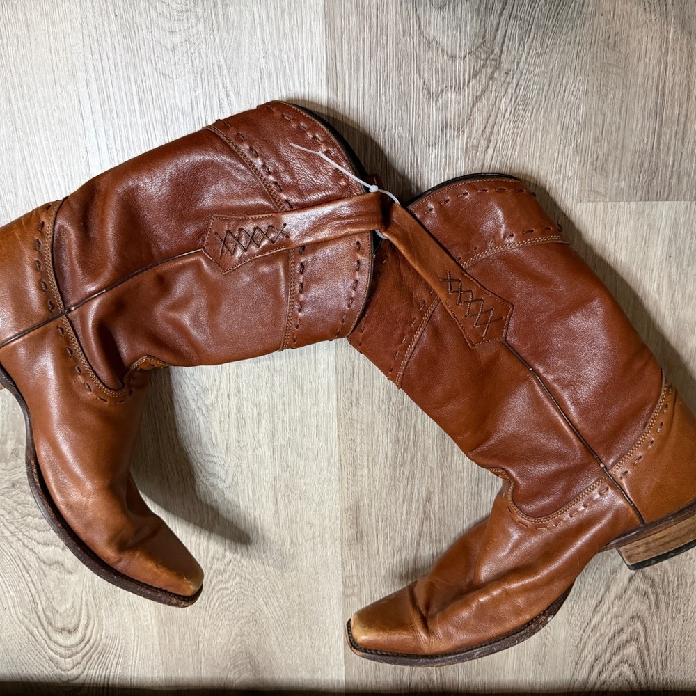Cuadra Black Leather Cowboy Boots - Picture 5 of 9